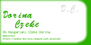 dorina czeke business card